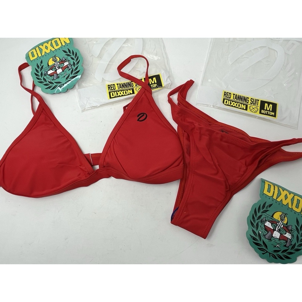 Dixxon Premium Swimwear Womens M RedTanning‎ Suit Bikini